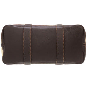 エルメス ガーデンパーティPM 36 トワルアッシュ ブッフル マロン □G刻印 ハンドバッグ バッグ 茶 0051 【中古】 HERMES
