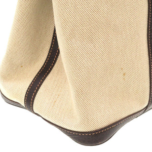 エルメス ガーデンパーティPM 36 トワルアッシュ ブッフル マロン □G刻印 ハンドバッグ バッグ 茶 0051 【中古】 HERMES