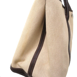 エルメス ガーデンパーティPM 36 トワルアッシュ ブッフル マロン □G刻印 ハンドバッグ バッグ 茶 0051 【中古】 HERMES