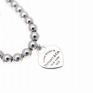 美品 ティファニー リターン トゥ ティファニー ハート ブレスレット シルバー925 アクセサリー 0057【中古】TIFFANY&Co. レディース