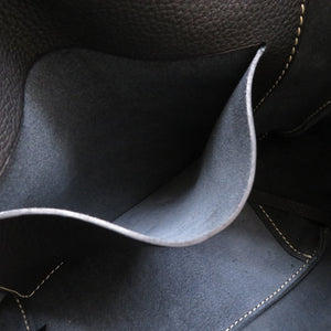 美品 モロー パリ レザー ブラック トートバッグ バッグ 黒 0058 【中古】 MOREAU PARIS