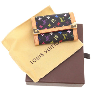 新品同様 ルイ ヴィトン モノグラムマルチカラー ポルトモネ プラ ノワール ブラック M92656 コインケース 小銭入れ 財布 黒 LV 0066 【中古】 LOUIS VUITTON