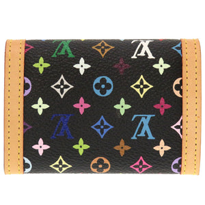 新品同様 ルイ ヴィトン モノグラムマルチカラー ポルトモネ プラ ノワール ブラック M92656 コインケース 小銭入れ 財布 黒 LV 0066 【中古】 LOUIS VUITTON