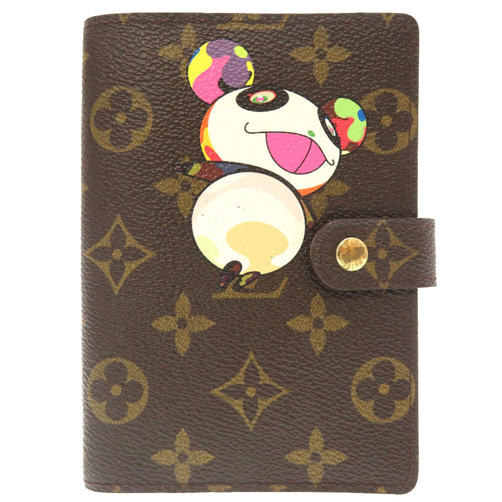 ベタ無し ルイ ヴィトンモノグラム パンダ アジェンダPM モノグラム 村上隆 R20011 手帳カバー LV 0065 【中古】 LOUIS VUITTON