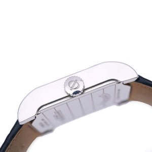 ボーム＆メルシェ ハンプトン 自動巻き 腕時計 65697 SS/型押しレザー シルバー文字盤 0068【中古】Baume & Mercier メンズ