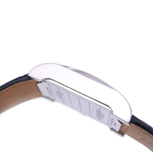 ボーム＆メルシェ ハンプトン 自動巻き 腕時計 65697 SS/型押しレザー シルバー文字盤 0068【中古】Baume & Mercier メンズ