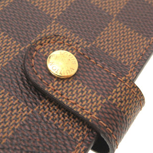 美品 ルイ ヴィトン ダミエ アジェンダPM エベヌ R20700 手帳カバー 手帳 LV 0072 【中古】 LOUIS VUITTON