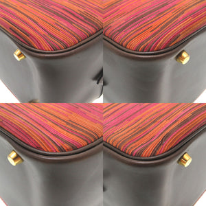 美品 エルメス プリュム32 ヴィブラート ボックスカーフ ハバナ ゴールド金具 □G刻印 ハンドバッグ バッグ 0078 【中古】 HERMES