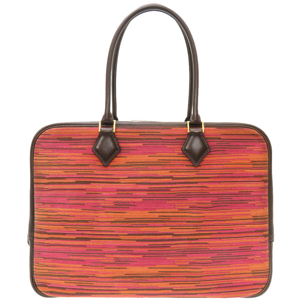 美品 エルメス プリュム32 ヴィブラート ボックスカーフ ハバナ ゴールド金具 □G刻印 ハンドバッグ バッグ 0078 【中古】 HERMES