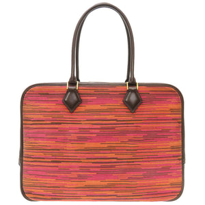 美品 エルメス プリュム32 ヴィブラート ボックスカーフ ハバナ ゴールド金具 □G刻印 ハンドバッグ バッグ 0078 【中古】 HERMES