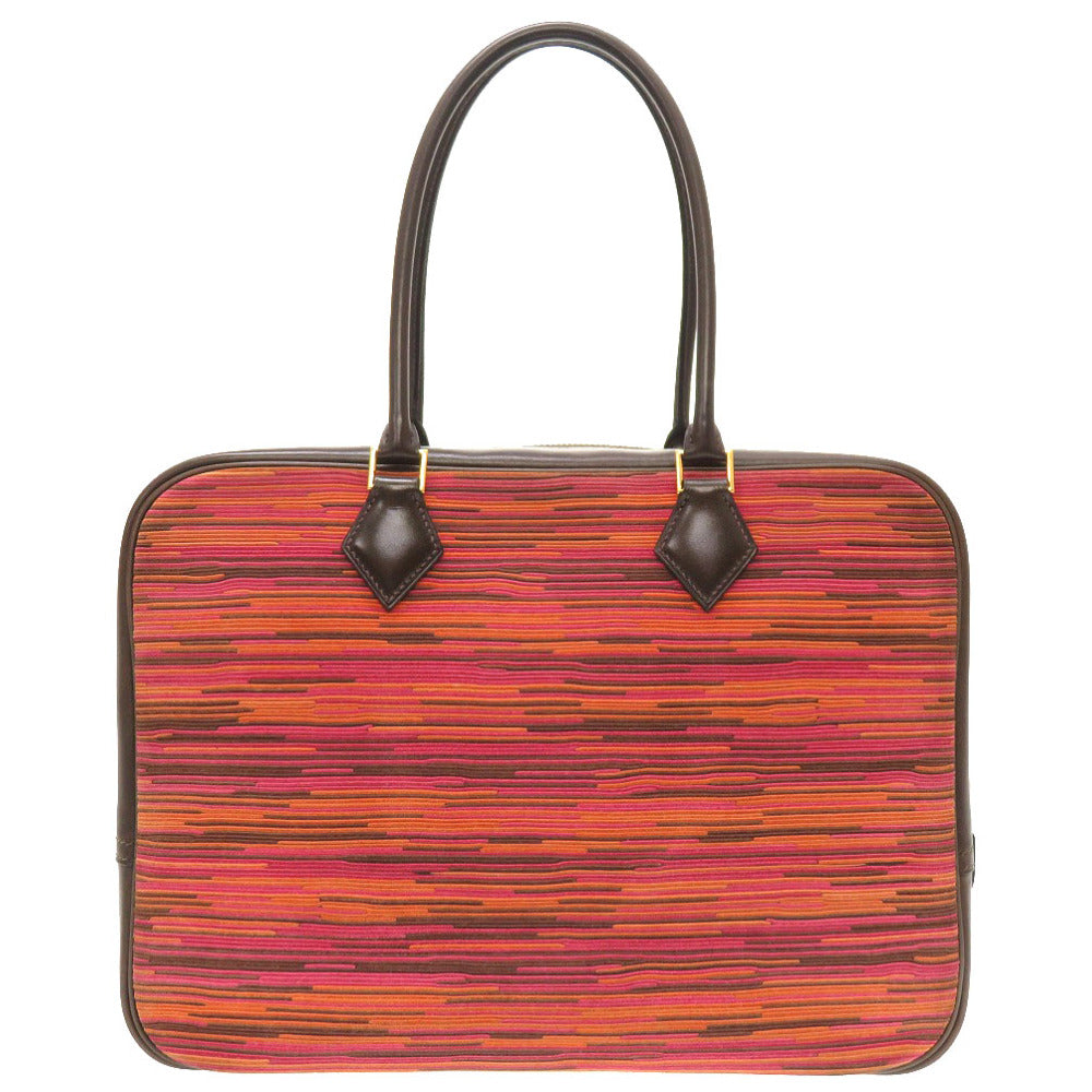 美品 エルメス プリュム32 ヴィブラート ボックスカーフ ハバナ ゴールド金具 □G刻印 ハンドバッグ バッグ 0078 【中古】 HERMES