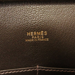 美品 エルメス プリュム32 ヴィブラート ボックスカーフ ハバナ ゴールド金具 □G刻印 ハンドバッグ バッグ 0078 【中古】 HERMES
