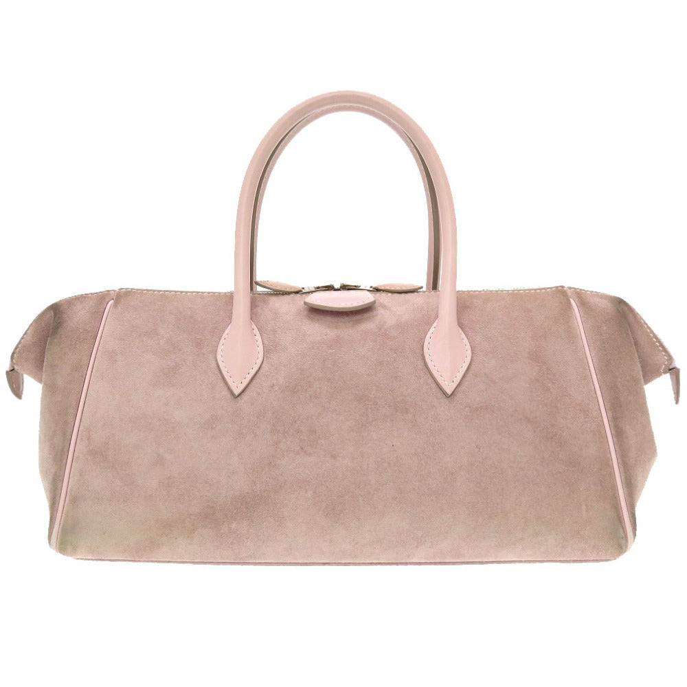 エルメス パリボンベイ27 ヴォーベロア パープル シルバー金具 □K刻印 ハンドバッグ バッグ 紫 0081 【中古】 HERMES