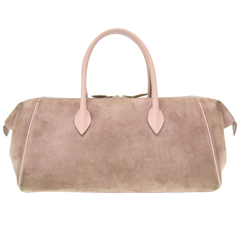 エルメス パリボンベイ27 ヴォーベロア パープル シルバー金具 □K刻印 ハンドバッグ バッグ 紫 0081 【中古】 HERMES