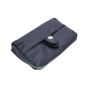 美品 クロムハーツ タイアード ティアーズ テッシュケース レザー ポーチ シルバー925 ブラック 黒 0084【中古】CHROME HEARTS