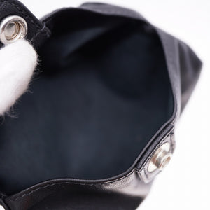 美品 クロムハーツ タイアード ティアーズ テッシュケース レザー ポーチ シルバー925 ブラック 黒 0084【中古】CHROME HEARTS