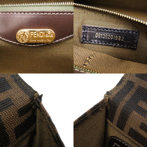 美品 フェンディ ズッカ キャンバス ブラウン 2WAY ハンドバッグ バッグ 茶 0087 【中古】 FENDI