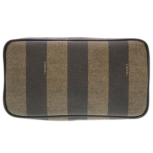 フェンディ ペカン PVC レザー ブラウン ショルダーバッグ バッグ 茶 0091 【中古】 FENDI