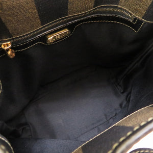 フェンディ ペカン PVC レザー ブラウン ショルダーバッグ バッグ 茶 0091 【中古】 FENDI