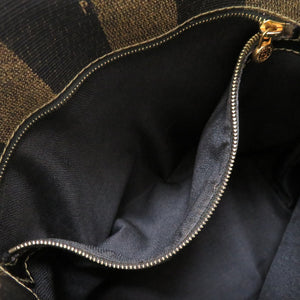 フェンディ ペカン PVC レザー ブラウン ショルダーバッグ バッグ 茶 0091 【中古】 FENDI