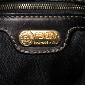 フェンディ ペカン PVC レザー ブラウン ショルダーバッグ バッグ 茶 0091 【中古】 FENDI