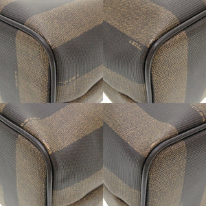 フェンディ ペカン PVC レザー ブラウン ショルダーバッグ バッグ 茶 0091 【中古】 FENDI