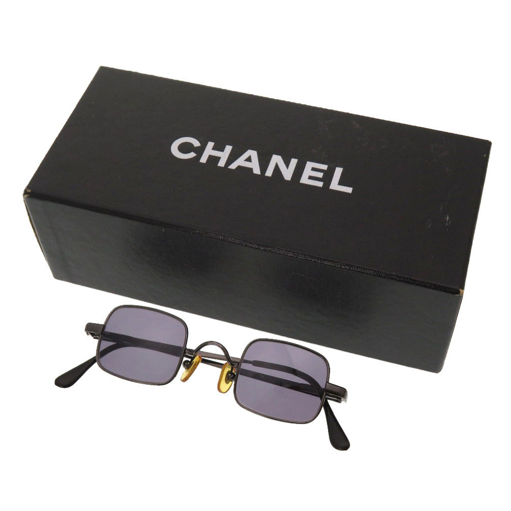 美品 シャネル スクエア サングラス ブラック 09615 94305 アイウェア 黒 0095 【中古】 CHANEL