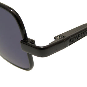 美品 シャネル スクエア サングラス ブラック 09615 94305 アイウェア 黒 0095 【中古】 CHANEL