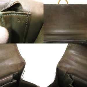 エルメス リングドゥ ポロサス ブラウン ゴールド金具 ハンドバッグ バッグ 茶 ヴィンテージ 0099 【中古】 HERMES