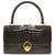 エルメス リングドゥ ポロサス ブラウン ゴールド金具 ハンドバッグ バッグ 茶 ヴィンテージ 0099 【中古】 HERMES