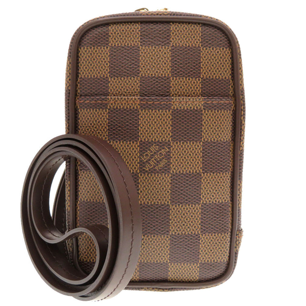 未使用 ルイ ヴィトン ダミエ エテュイ オカピGM エベヌ N61737 ショルダーポーチ ポーチ LV 0101 【中古】 LOUIS VUITTON
