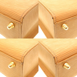 美品 フェンディ レザー ベージュ ヴィンテージ ハンドバッグ バニティバッグ バッグ 茶 0102 【中古】 FENDI