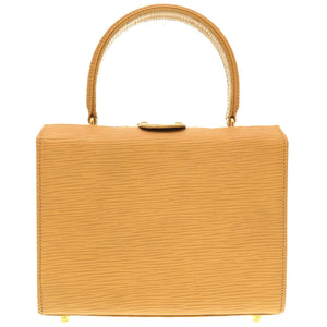 美品 フェンディ レザー ベージュ ヴィンテージ ハンドバッグ バニティバッグ バッグ 茶 0102 【中古】 FENDI