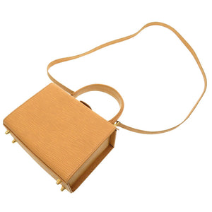 美品 フェンディ レザー ベージュ ヴィンテージ ハンドバッグ バニティバッグ バッグ 茶 0102 【中古】 FENDI