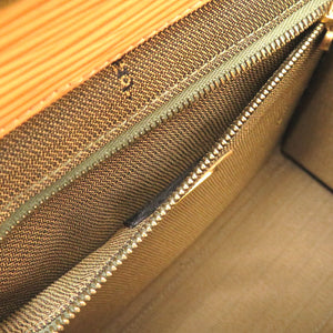 美品 フェンディ レザー ベージュ ヴィンテージ ハンドバッグ バニティバッグ バッグ 茶 0102 【中古】 FENDI