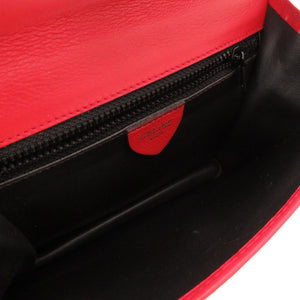 美品 セリーヌ レザー レッド ヴィンテージ ハンドバッグ バッグ 赤 0103 【中古】 CELINE