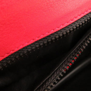 美品 セリーヌ レザー レッド ヴィンテージ ハンドバッグ バッグ 赤 0103 【中古】 CELINE