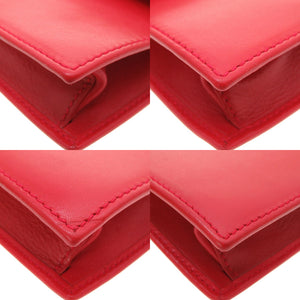 美品 セリーヌ レザー レッド ヴィンテージ ハンドバッグ バッグ 赤 0103 【中古】 CELINE