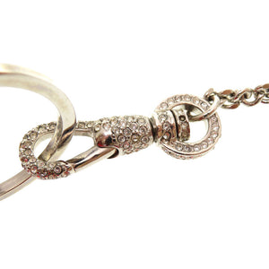 美品 クリスチャン ディオール ラインストーン サテン ストーン レッド ロゴ ハンドバッグ バッグ 赤 0104 【中古】 Christian Dior