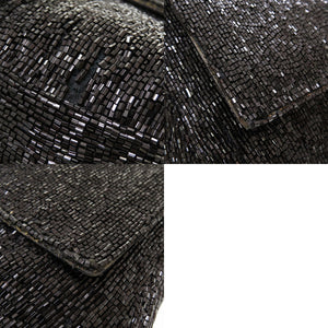 フェンディ マンマバケット ビーズ レザー ブラック ハンドバッグ バッグ 黒 0106 【中古】 FENDI