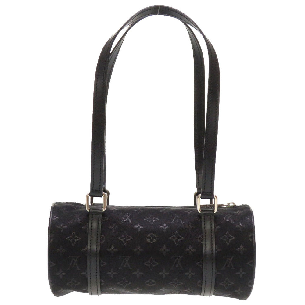 ルイ ヴィトン モノグラム サテン リトル パピヨン ノワール M92352 ハンドバッグ バッグ ブラック 黒 LV 0113 【中古】 LOUIS VUITTON