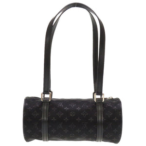 ルイ ヴィトン モノグラム サテン リトル パピヨン ノワール M92352 ハンドバッグ バッグ ブラック 黒 LV 0113 【中古】 LOUIS VUITTON