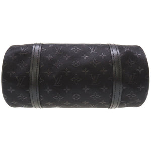 ルイ ヴィトン モノグラム サテン リトル パピヨン ノワール M92352 ハンドバッグ バッグ ブラック 黒 LV 0113 【中古】 LOUIS VUITTON