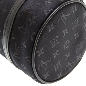 ルイ ヴィトン モノグラム サテン リトル パピヨン ノワール M92352 ハンドバッグ バッグ ブラック 黒 LV 0113 【中古】 LOUIS VUITTON