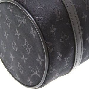 ルイ ヴィトン モノグラム サテン リトル パピヨン ノワール M92352 ハンドバッグ バッグ ブラック 黒 LV 0113 【中古】 LOUIS VUITTON