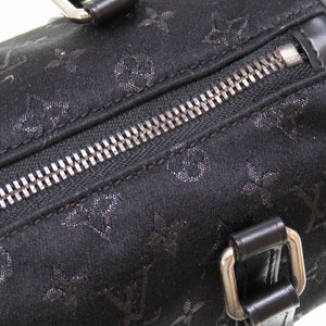 ルイ ヴィトン モノグラム サテン リトル パピヨン ノワール M92352 ハンドバッグ バッグ ブラック 黒 LV 0113 【中古】 LOUIS VUITTON