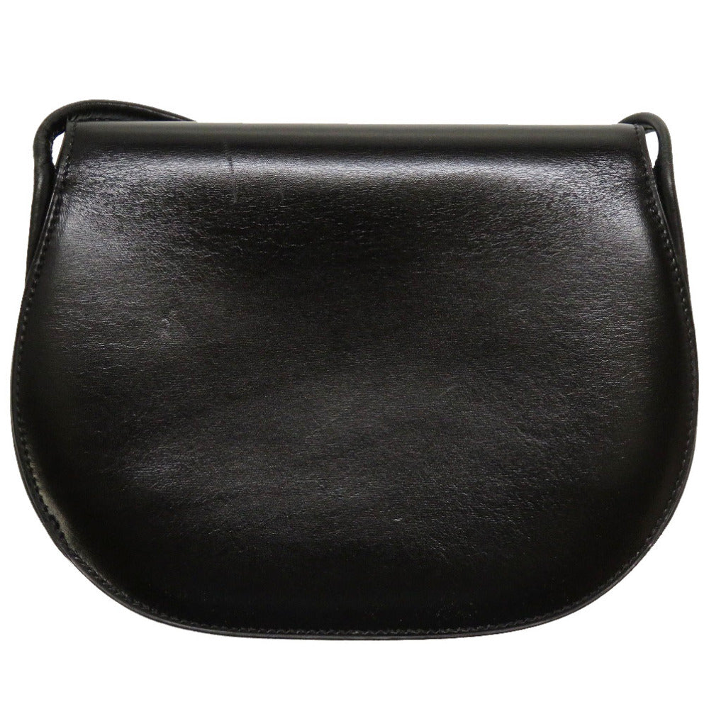 新品同様 エルメス ポーラ ボックスカーフ ブラック ゴールド金具 ショルダーバッグ バッグ 黒 0118 【中古】 HERMES