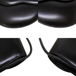 新品同様 エルメス ポーラ ボックスカーフ ブラック ゴールド金具 ショルダーバッグ バッグ 黒 0118 【中古】 HERMES