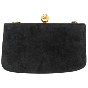 エルメス サック ア マリース アシカ ドブリス スウェード ブラック グレー 〇S刻印 ショルダーバッグ バッグ 0128 【中古】 HERMES