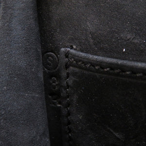 エルメス サック ア マリース アシカ ドブリス スウェード ブラック グレー 〇S刻印 ショルダーバッグ バッグ 0128 【中古】 HERMES